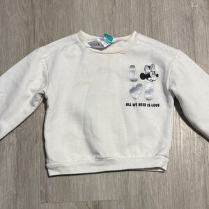 Kids White Love Sweatshirt